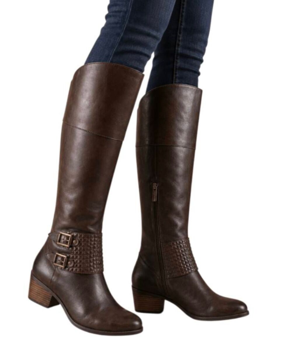 VINCE CAMUTO Bartina Tall Brown Leather Boot Size 8.5M